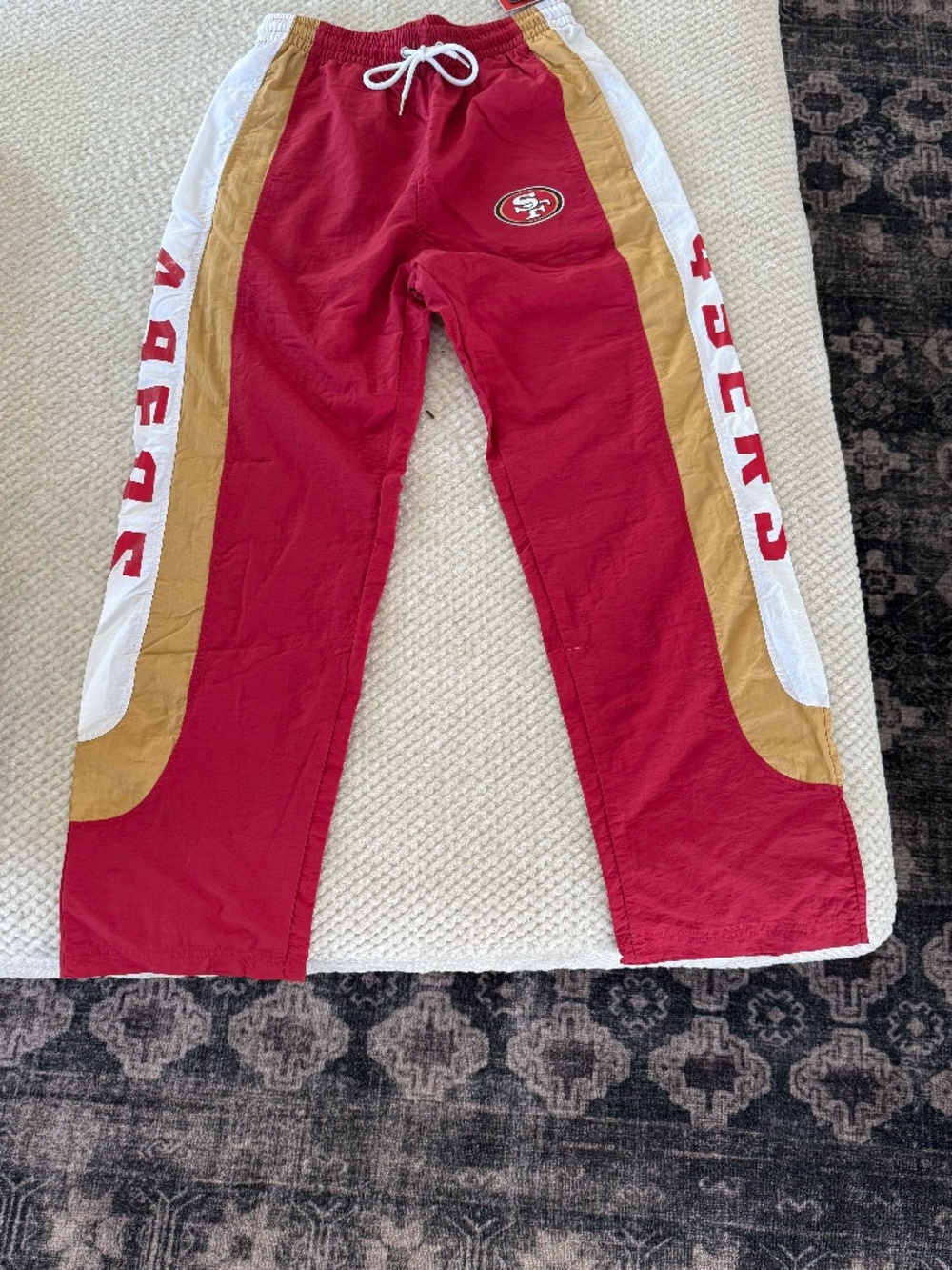 Aeropostale San Francisco 49ers Nylon Track Pants NWT